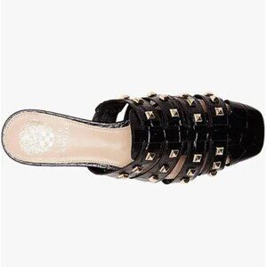 Vince Camuto Black Studded Flats